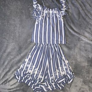 Floral tank top romper